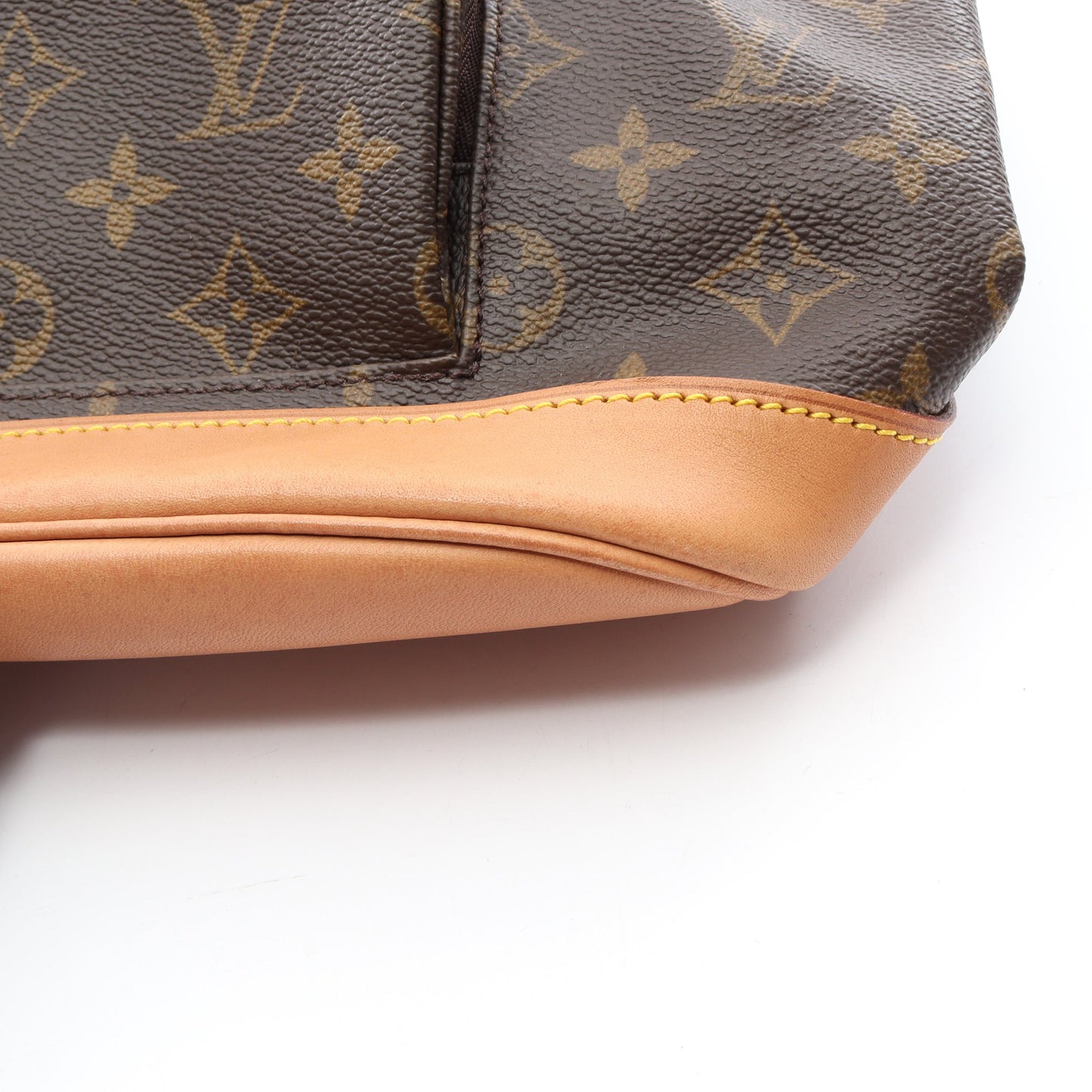 モンスリMM モノグラム バックパック リュックサック PVC レザー ブラウン ルイヴィトン バッグ LOUIS VUITTON