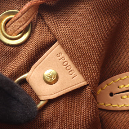 モンスリMM モノグラム バックパック リュックサック PVC レザー ブラウン ルイヴィトン バッグ LOUIS VUITTON