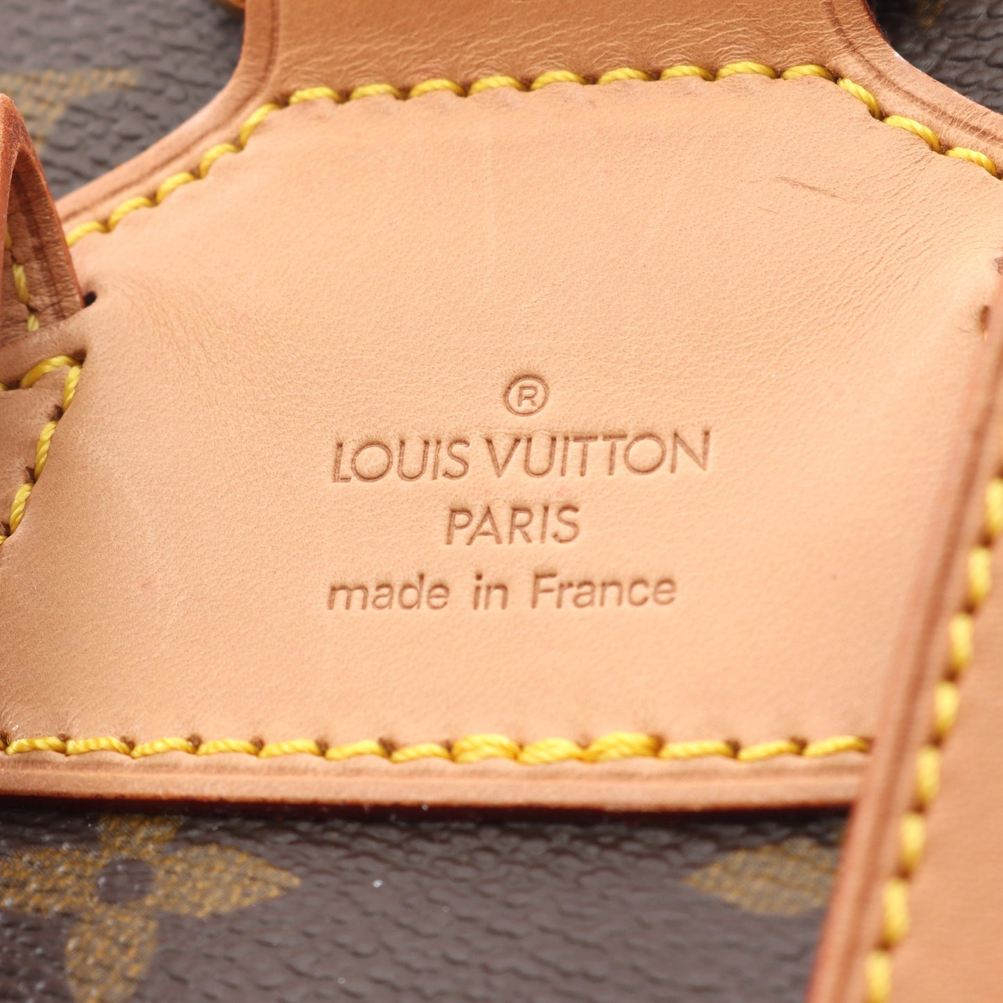 モンスリMM モノグラム バックパック リュックサック PVC レザー ブラウン ルイヴィトン バッグ LOUIS VUITTON