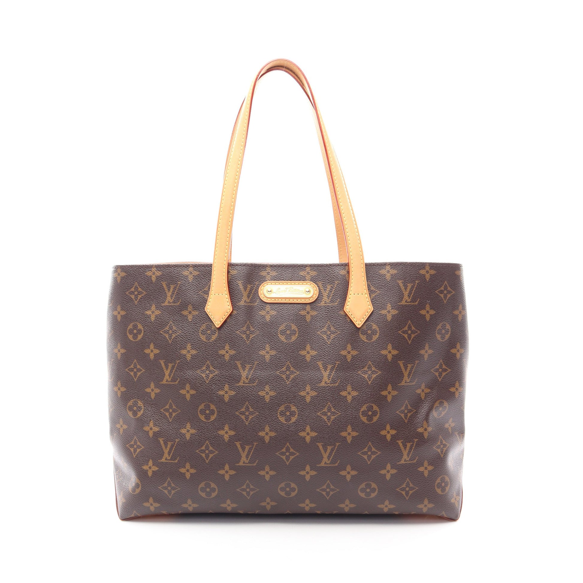 ウィルシャーMM モノグラム ショルダーバッグ トートバッグ PVC レザー ブラウン ルイヴィトン バッグ LOUIS VUITTON