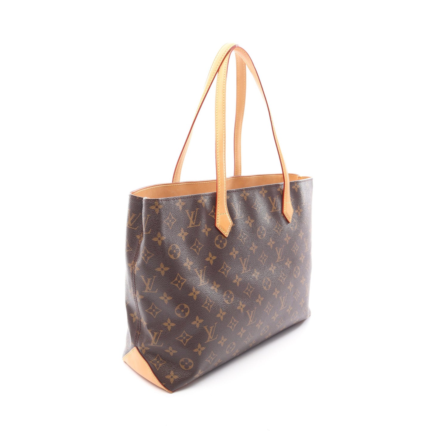 ウィルシャーMM モノグラム ショルダーバッグ トートバッグ PVC レザー ブラウン ルイヴィトン バッグ LOUIS VUITTON