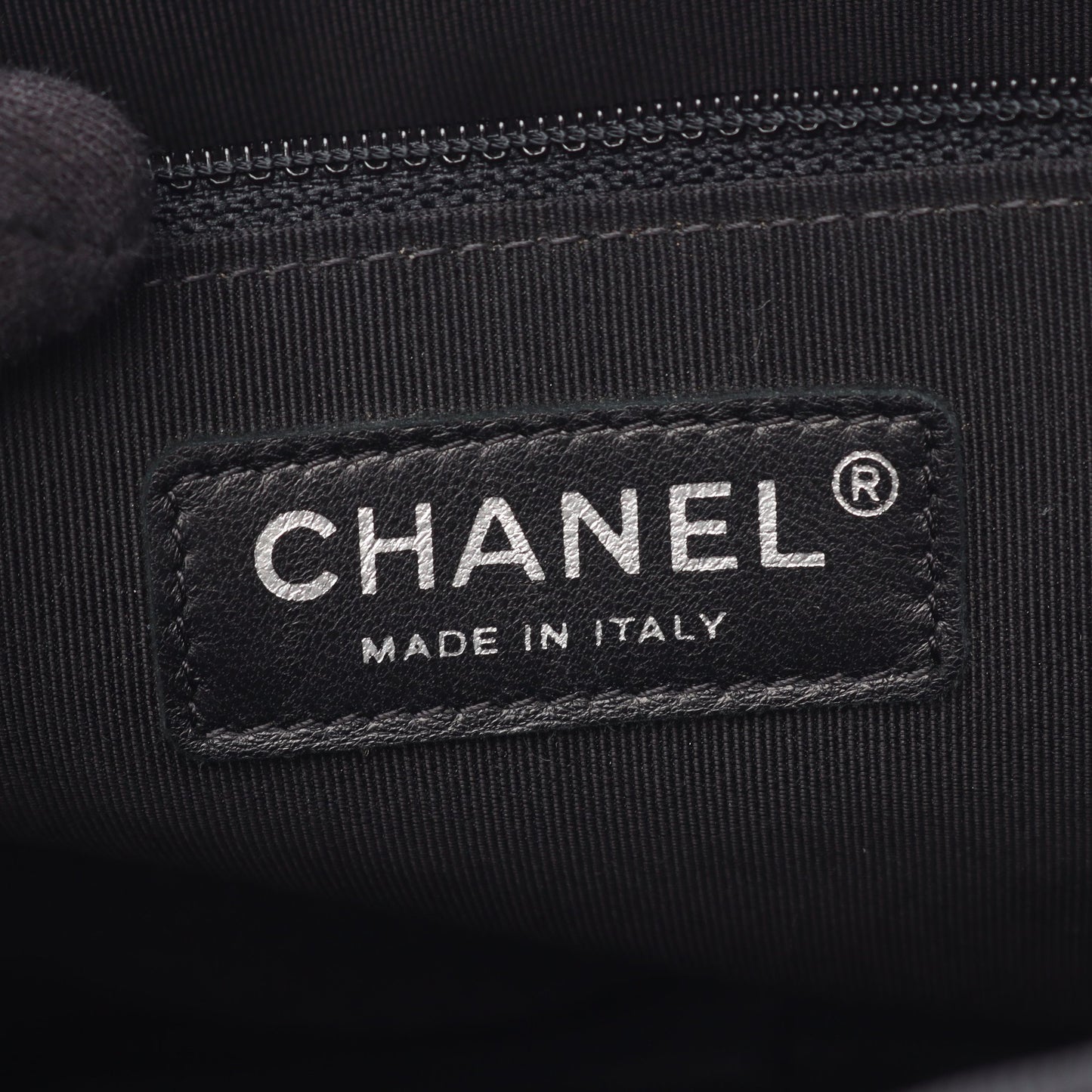 ガールシャネル チェーンショルダーバッグ ラムスキン ネイビー ブラック シルバー金具 シャネル バッグ CHANEL