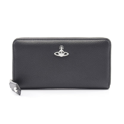 CLASSIC ZIP ROUND WALLET オーブ ラウンドファスナー長財布 フェイクレザー ブラック ヴィヴィアンウエストウッド 財布・小物 Vivienne Westwood