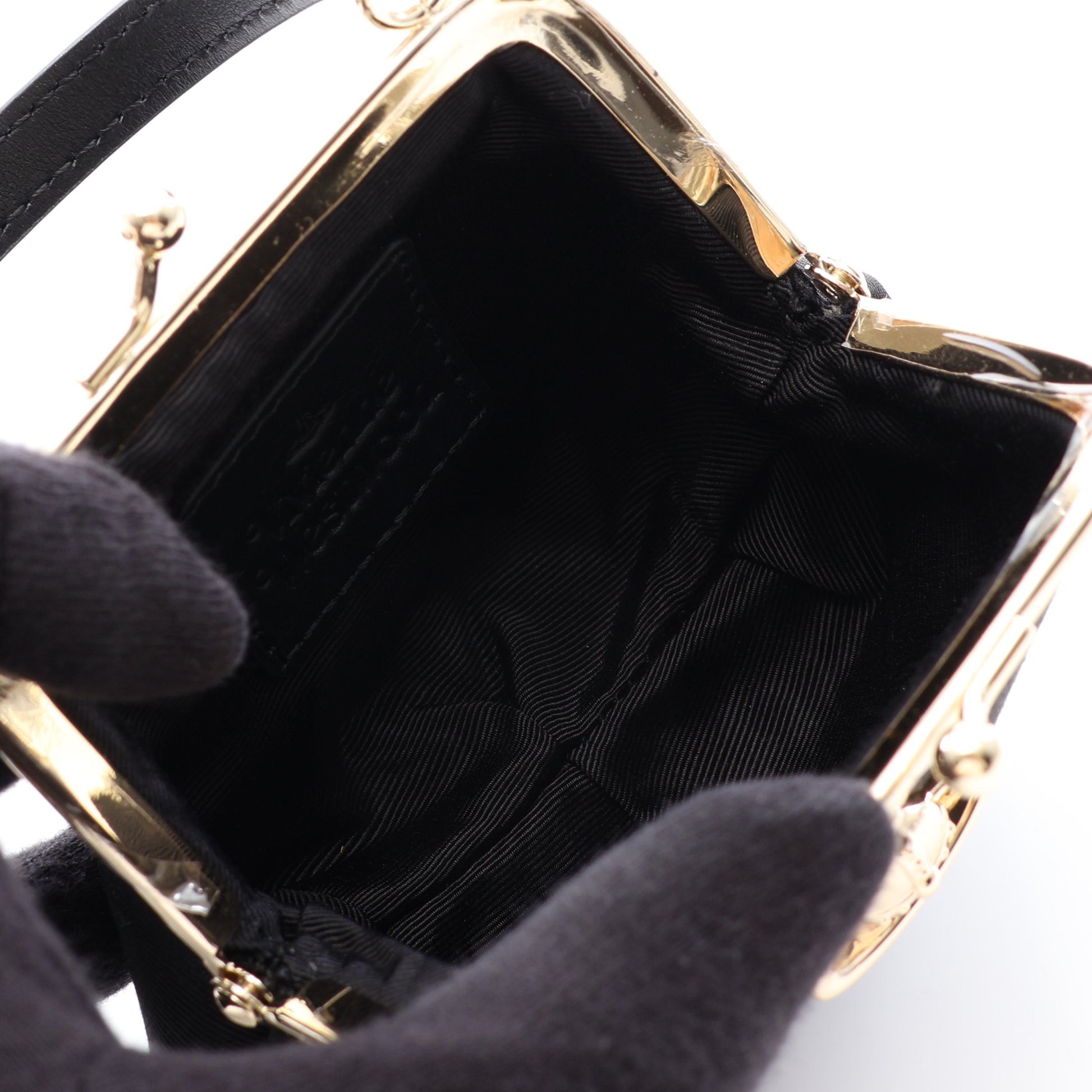 Mini Granny 2WAY ハンドバッグ キャンバス ブラック ヴィヴィアンウエストウッド バッグ Vivienne Westwood