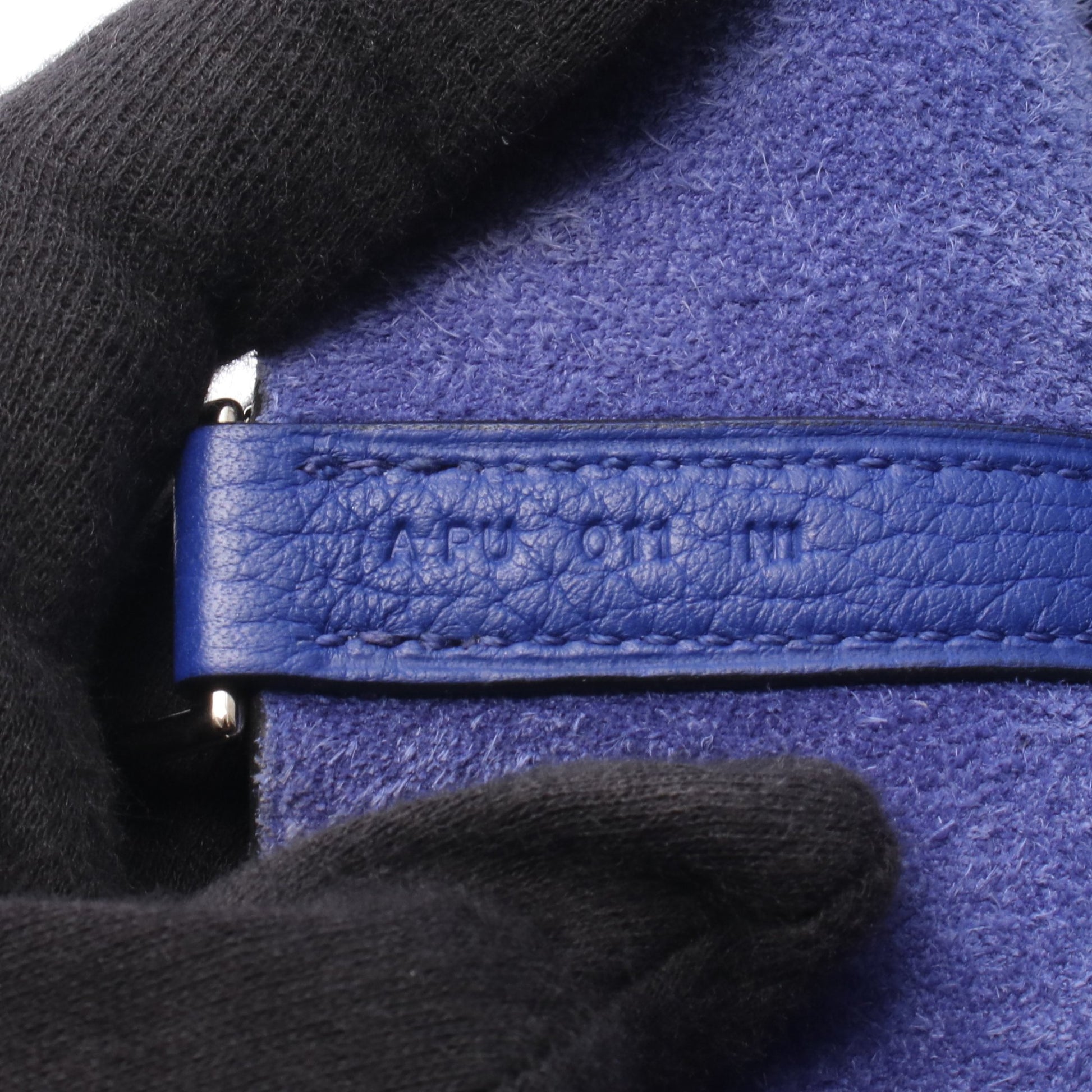 ピコタンロックMM ブルーロワイヤル ハンドバッグ トリヨンクレマンス ブルー シルバー金具 A刻印 エルメス バッグ HERMES