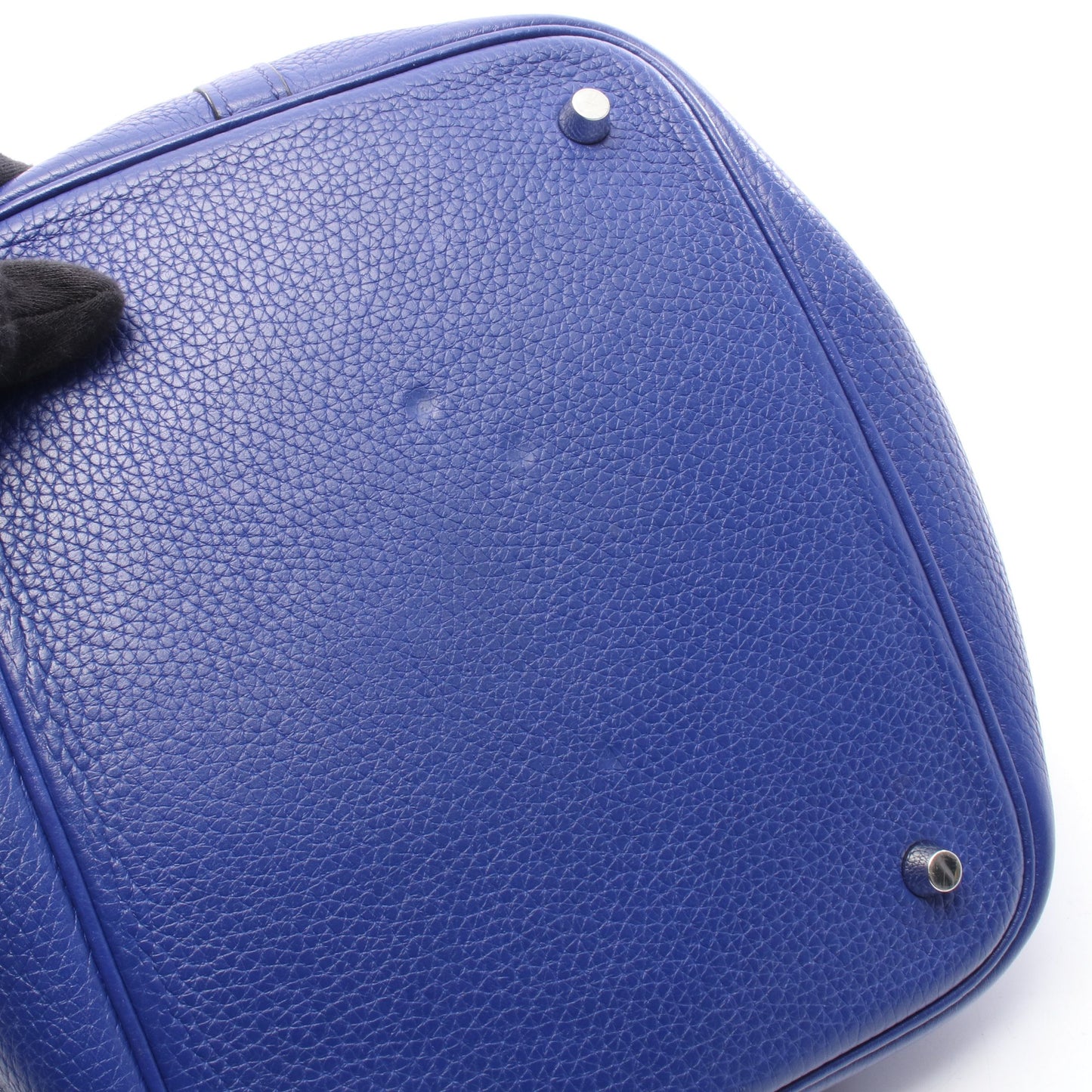 ピコタンロックMM ブルーロワイヤル ハンドバッグ トリヨンクレマンス ブルー シルバー金具 A刻印 エルメス バッグ HERMES