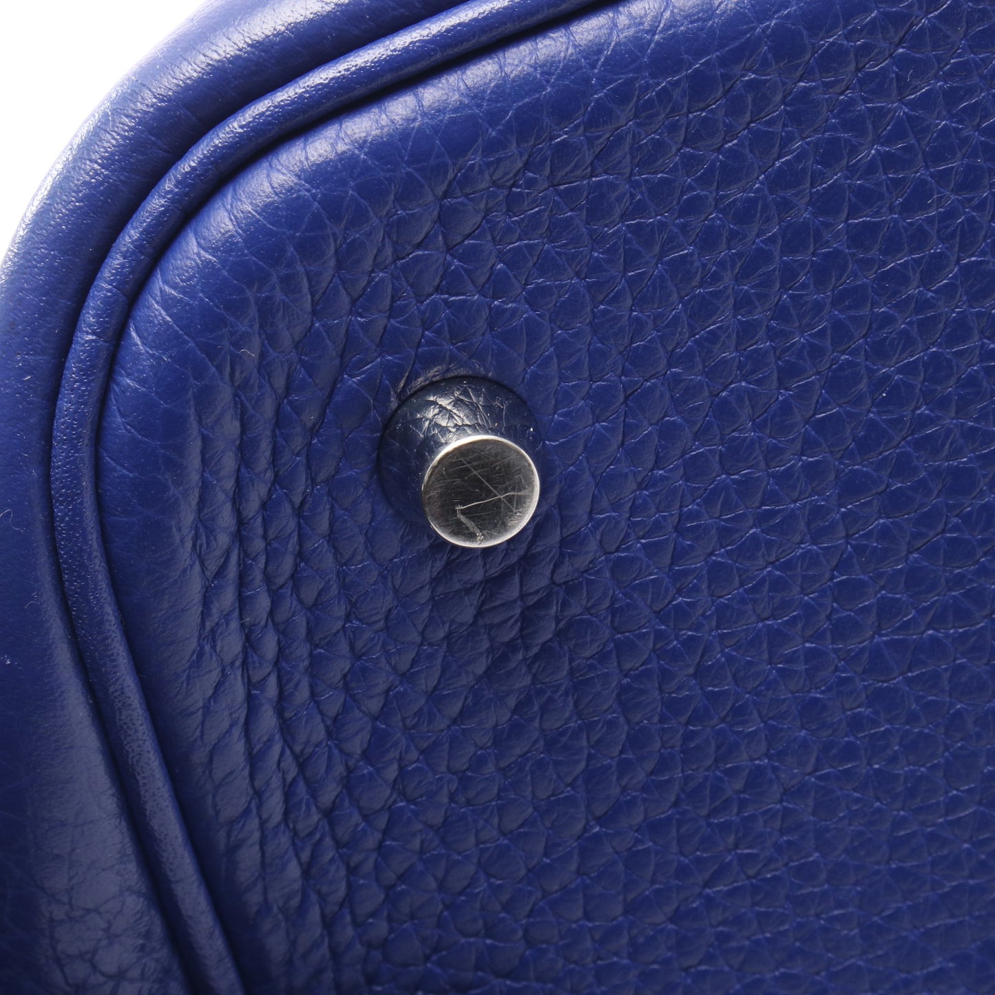 ピコタンロックMM ブルーロワイヤル ハンドバッグ トリヨンクレマンス ブルー シルバー金具 A刻印 エルメス バッグ HERMES