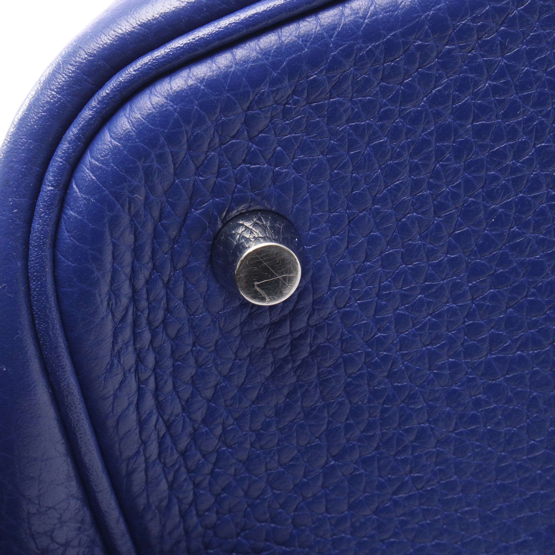 ピコタンロックMM ブルーロワイヤル ハンドバッグ トリヨンクレマンス ブルー シルバー金具 A刻印 エルメス バッグ HERMES