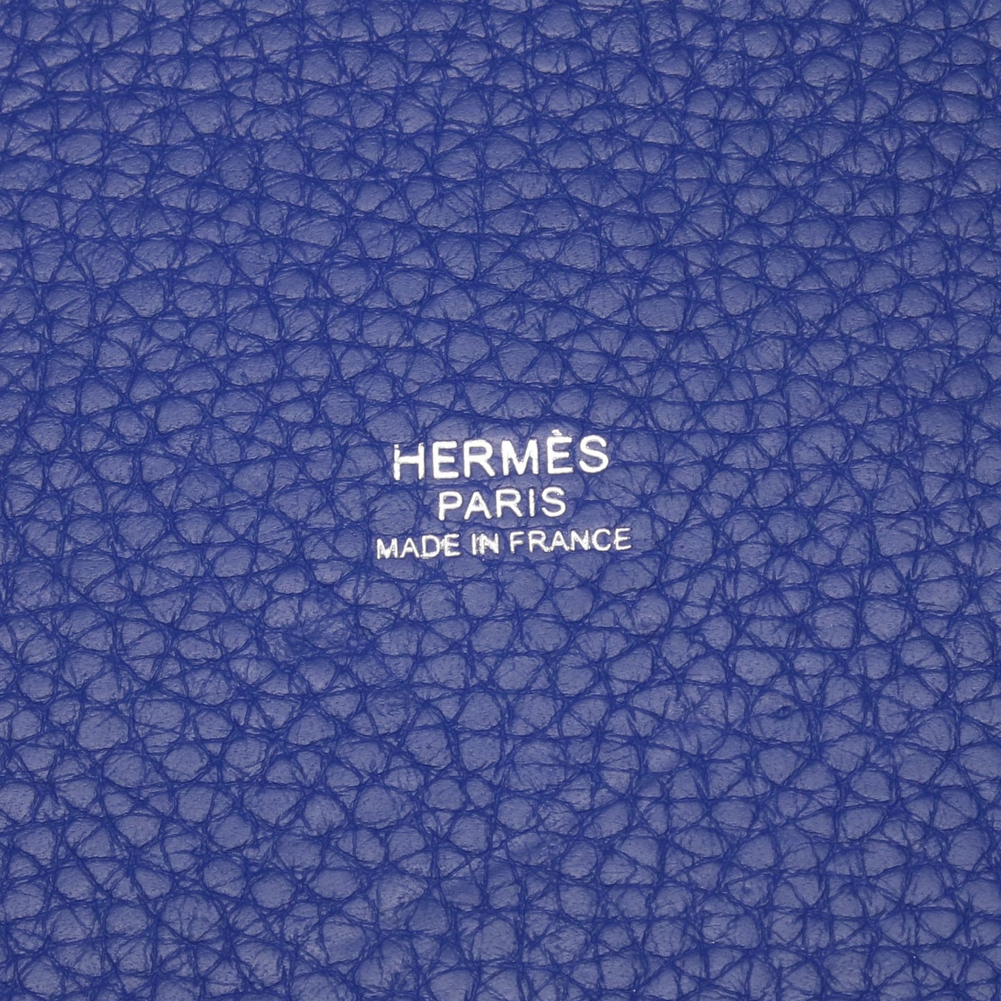 ピコタンロックMM ブルーロワイヤル ハンドバッグ トリヨンクレマンス ブルー シルバー金具 A刻印 エルメス バッグ HERMES