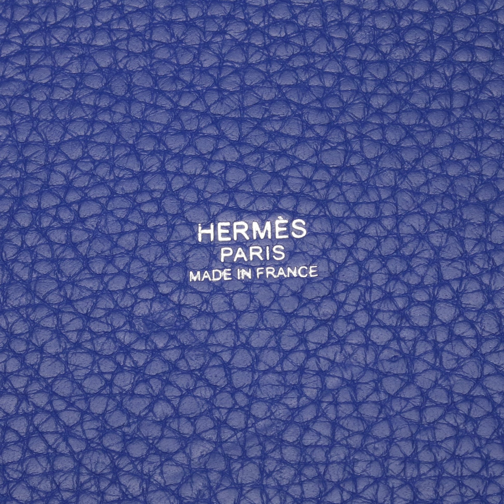 ピコタンロックMM ブルーロワイヤル ハンドバッグ トリヨンクレマンス ブルー シルバー金具 A刻印 エルメス バッグ HERMES