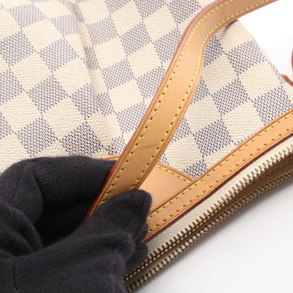 シラクーサPM ダミエアズール ショルダーバッグ PVC レザー ホワイト ルイヴィトン バッグ LOUIS VUITTON