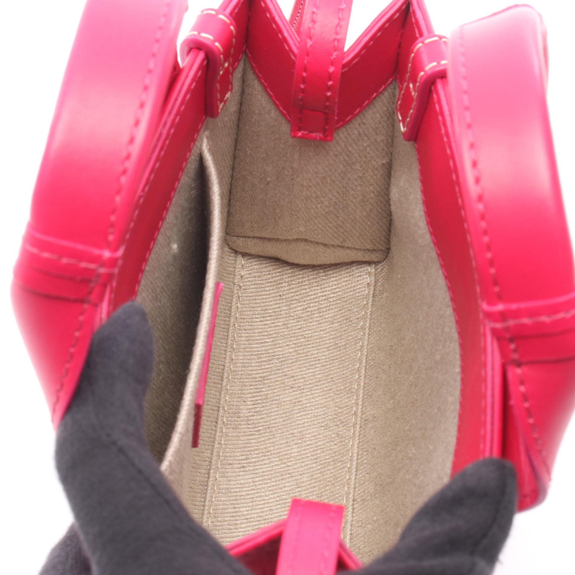 WOODY ウッディ ミニ ショルダーバッグ レザー ピンクパープル クロエ バッグ Chloe