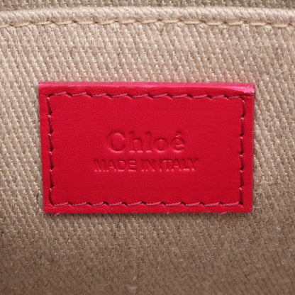 WOODY ウッディ ミニ ショルダーバッグ レザー ピンクパープル クロエ バッグ Chloe