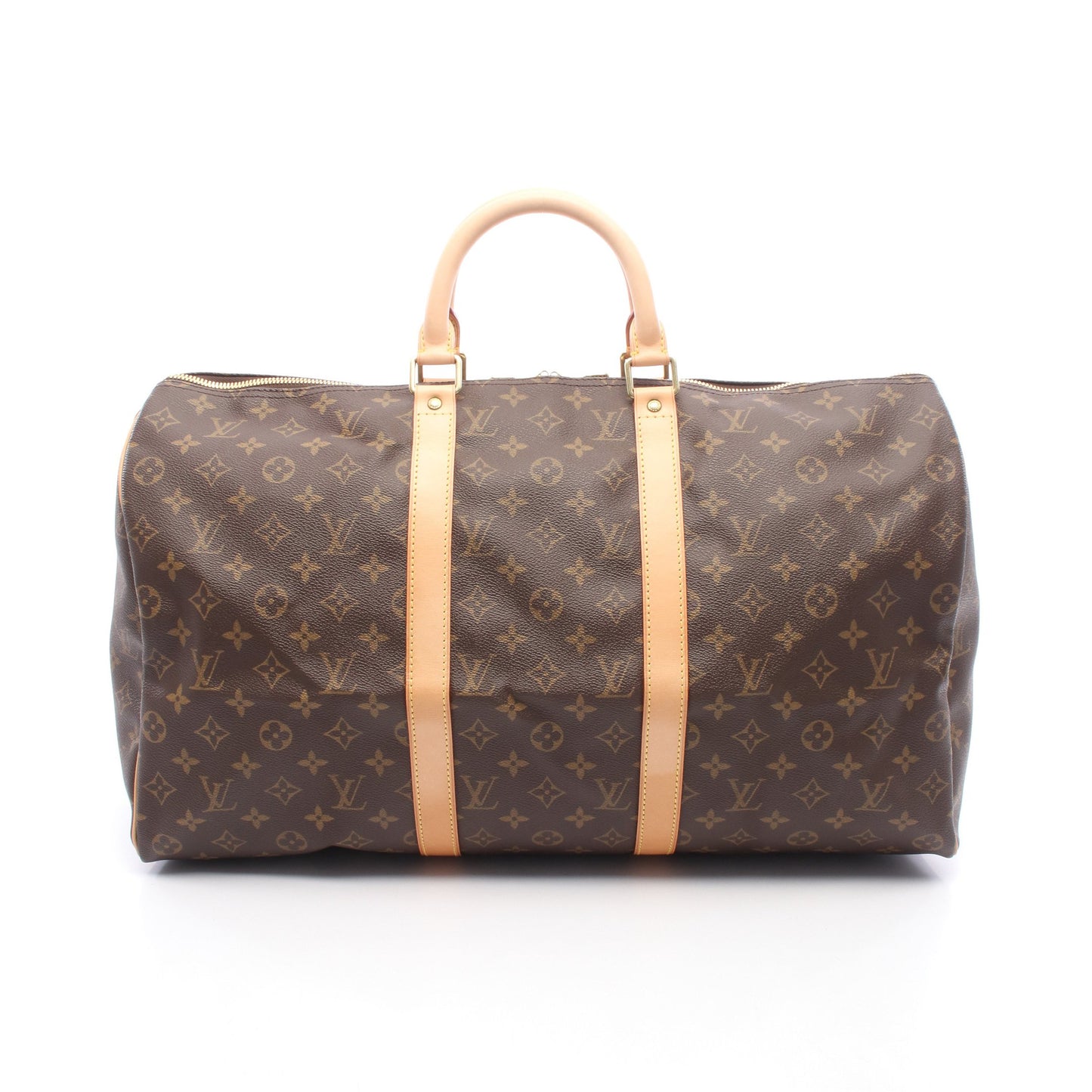 キーポル50 モノグラム ボストンバッグ PVC レザー ブラウン ルイヴィトン バッグ LOUIS VUITTON