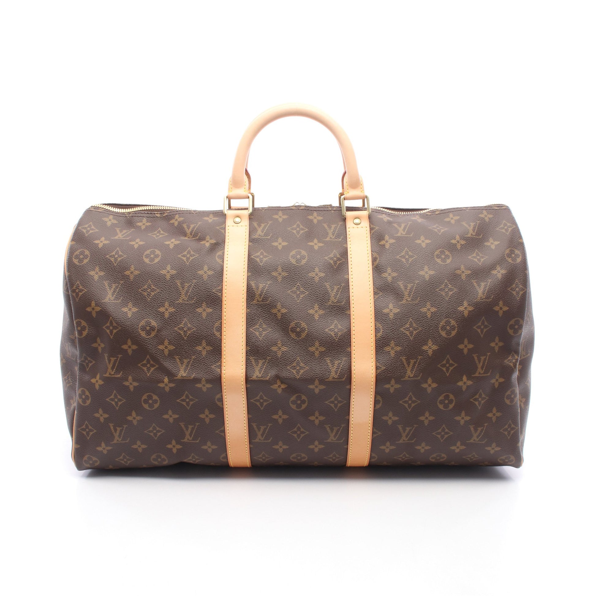 キーポル50 モノグラム ボストンバッグ PVC レザー ブラウン ルイヴィトン バッグ LOUIS VUITTON