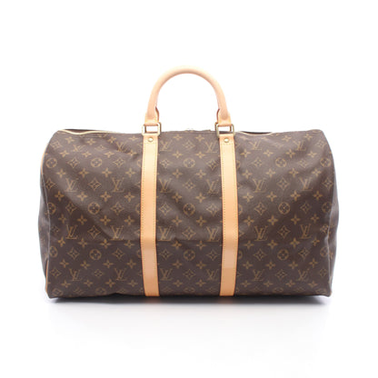 キーポル50 モノグラム ボストンバッグ PVC レザー ブラウン ルイヴィトン バッグ LOUIS VUITTON