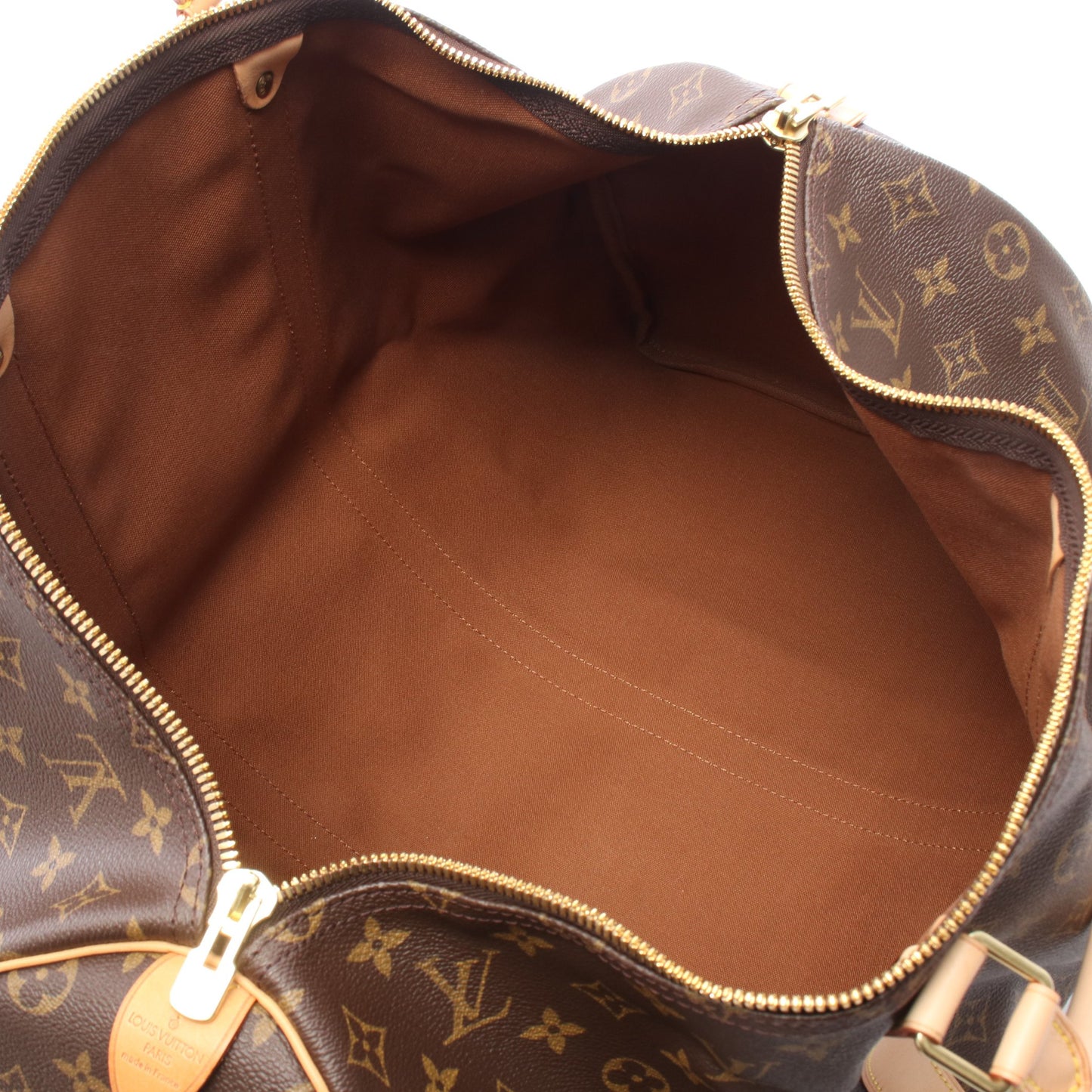 キーポル50 モノグラム ボストンバッグ PVC レザー ブラウン ルイヴィトン バッグ LOUIS VUITTON