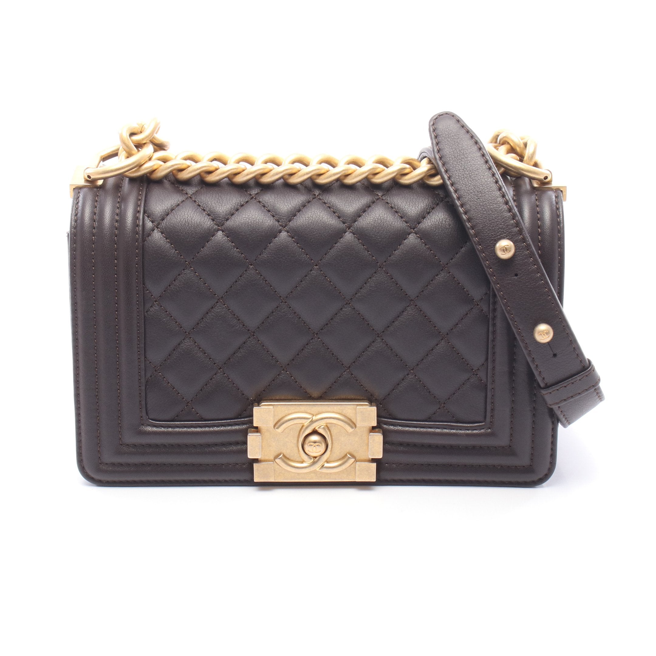CHANEL ノベルティレザーミニショルダーバッグブラック 黒 ゴールド金具 新品未使用 CHANEL シャネル ノベルティ ミニショルダーバッグ