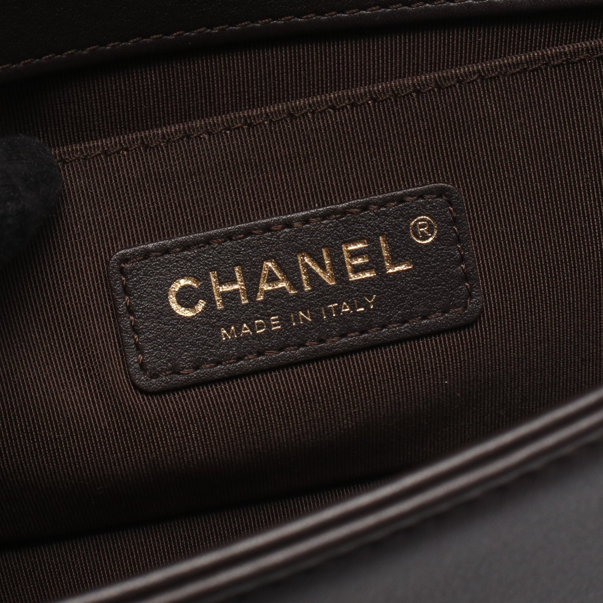 ボーイシャネル スモール チェーンショルダーバッグ レザー ダークブラウン ゴールド金具 シャネル バッグ CHANEL