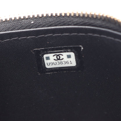 ココマーク バニティ ショルダーバッグ ツイード レザー ブラック ホワイト ゴールド金具 シャネル バッグ CHANEL