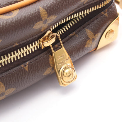 ミニソフトトランク モノグラムアーカイヴ ショルダーバッグ PVC レザー ブラウン ルイヴィトン バッグ LOUIS VUITTON