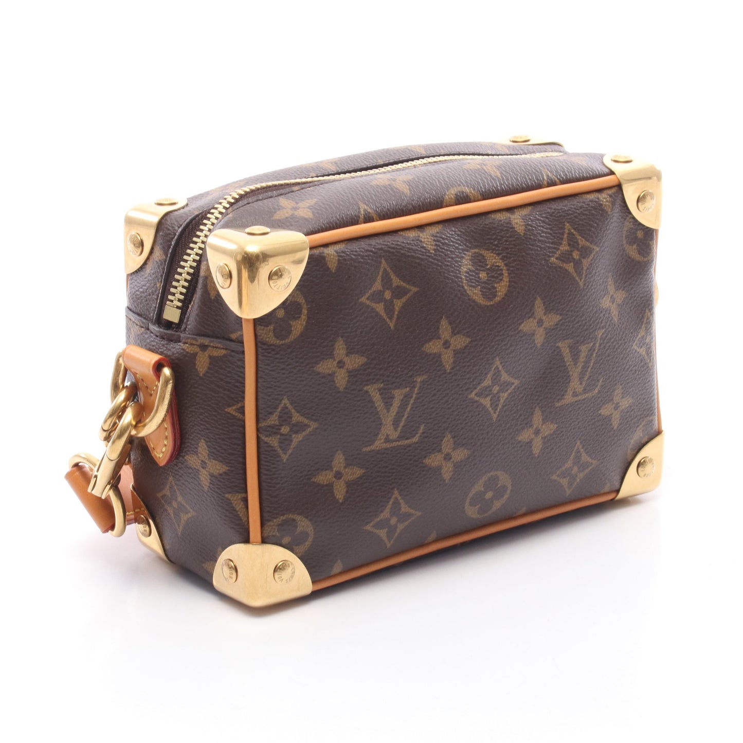 ミニソフトトランク モノグラムアーカイヴ ショルダーバッグ PVC レザー ブラウン ルイヴィトン バッグ LOUIS VUITTON
