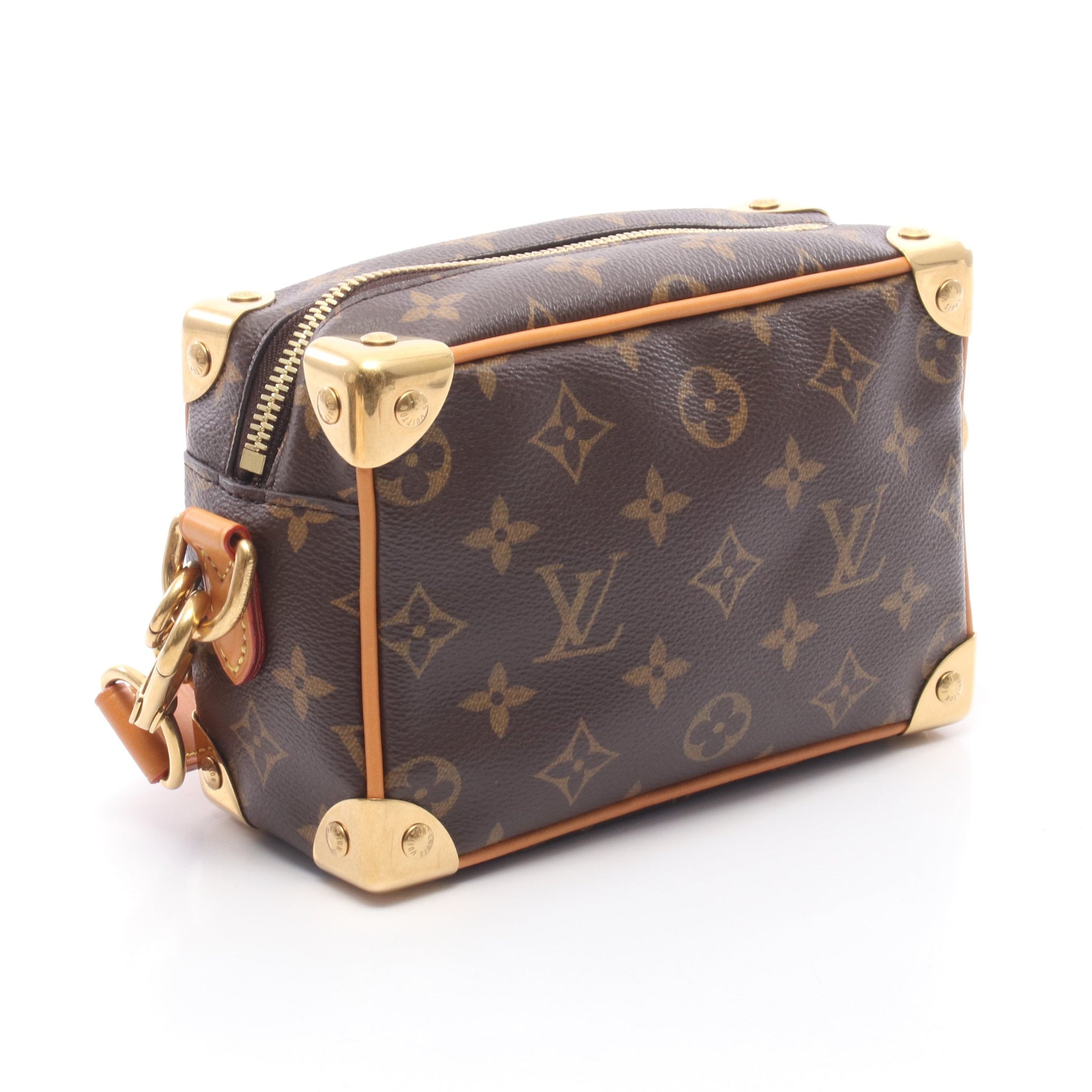 ミニソフトトランク モノグラムアーカイヴ ショルダーバッグ PVC レザー ブラウン ルイヴィトン バッグ LOUIS VUITTON