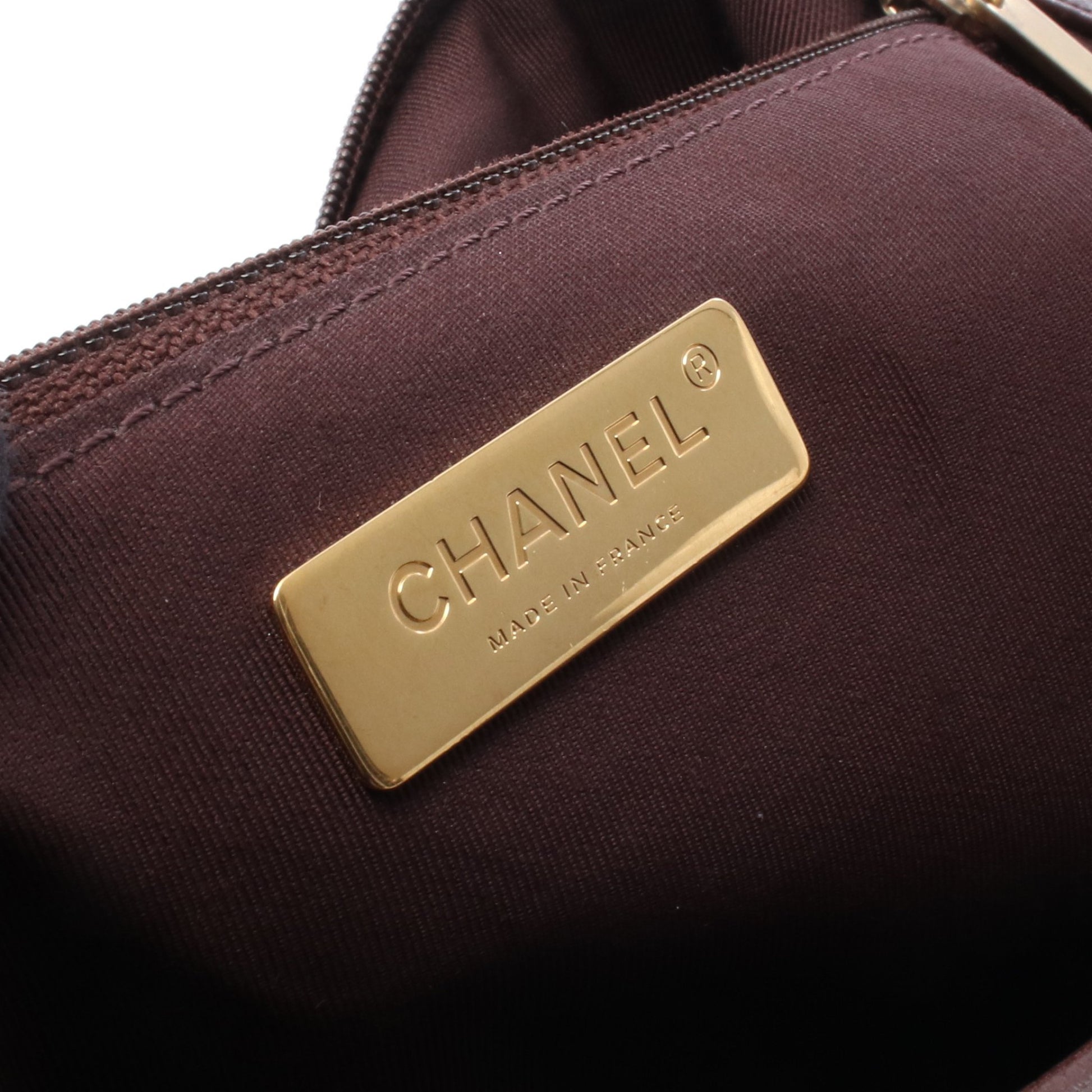 19 ディズヌフ マトラッセ チェーンショルダーバッグ レザー ダークブラウン コンビ金具 シャネル バッグ CHANEL
