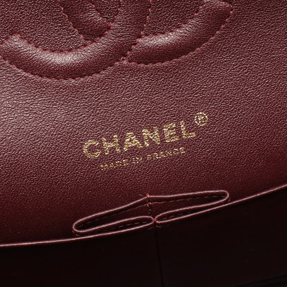 マトラッセ Wフラップ Wチェーンショルダーバッグ ラムスキン ブラック ゴールド金具 シャネル バッグ CHANEL