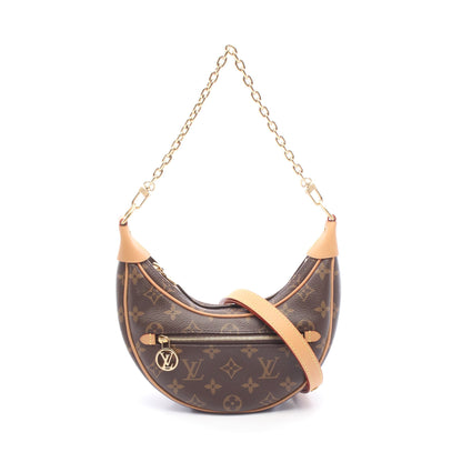 ループ モノグラム 2WAY チェーンショルダーバッグ PVC レザー ブラウン ルイヴィトン バッグ LOUIS VUITTON