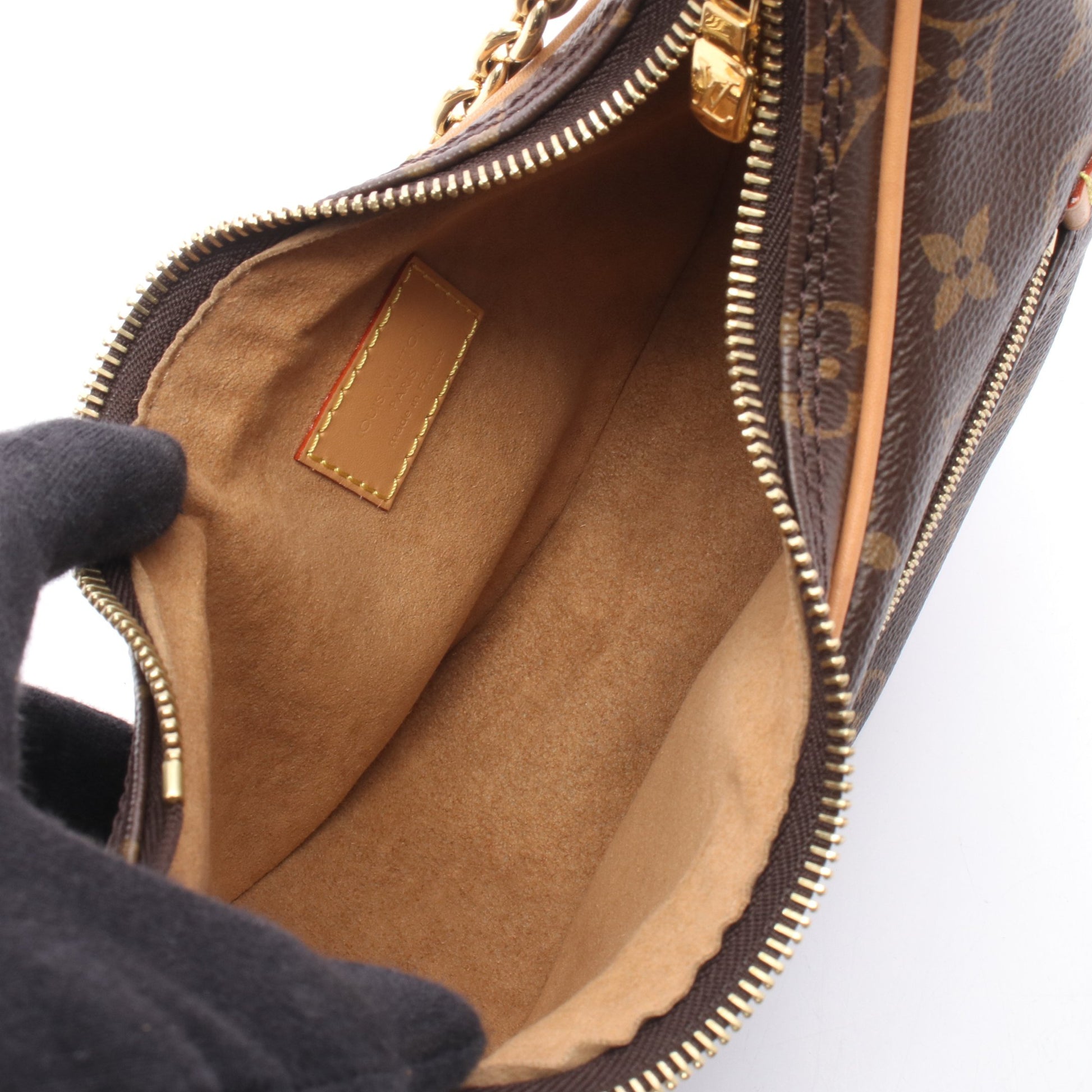 ループ モノグラム 2WAY チェーンショルダーバッグ PVC レザー ブラウン ルイヴィトン バッグ LOUIS VUITTON