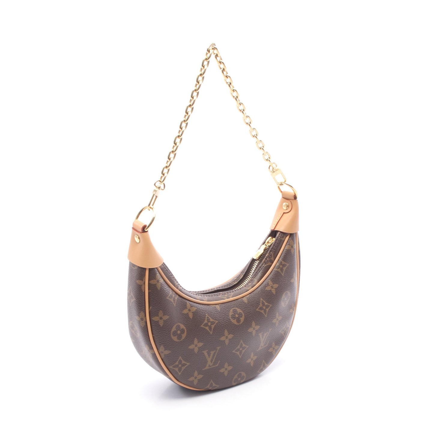 ループ モノグラム 2WAY チェーンショルダーバッグ PVC レザー ブラウン ルイヴィトン バッグ LOUIS VUITTON