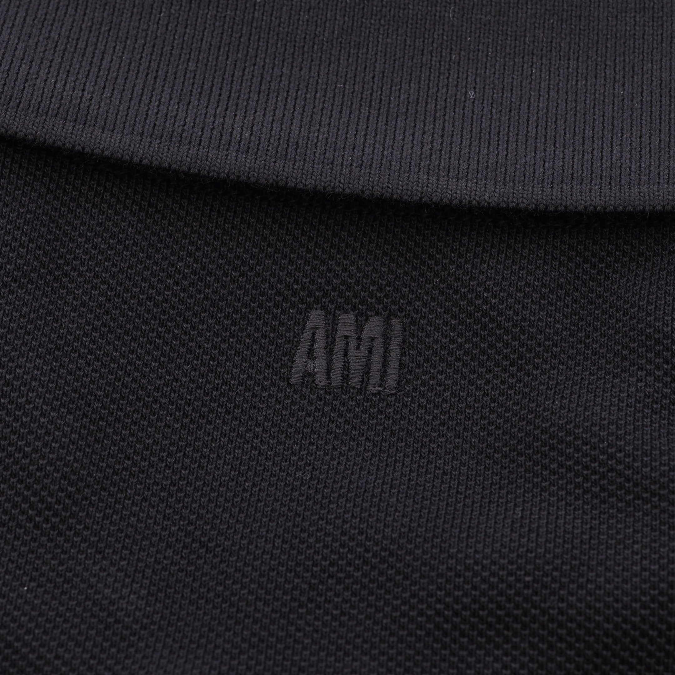 Ami de Coeur ポロシャツ コットン ブラック アミアレクサンドルマ