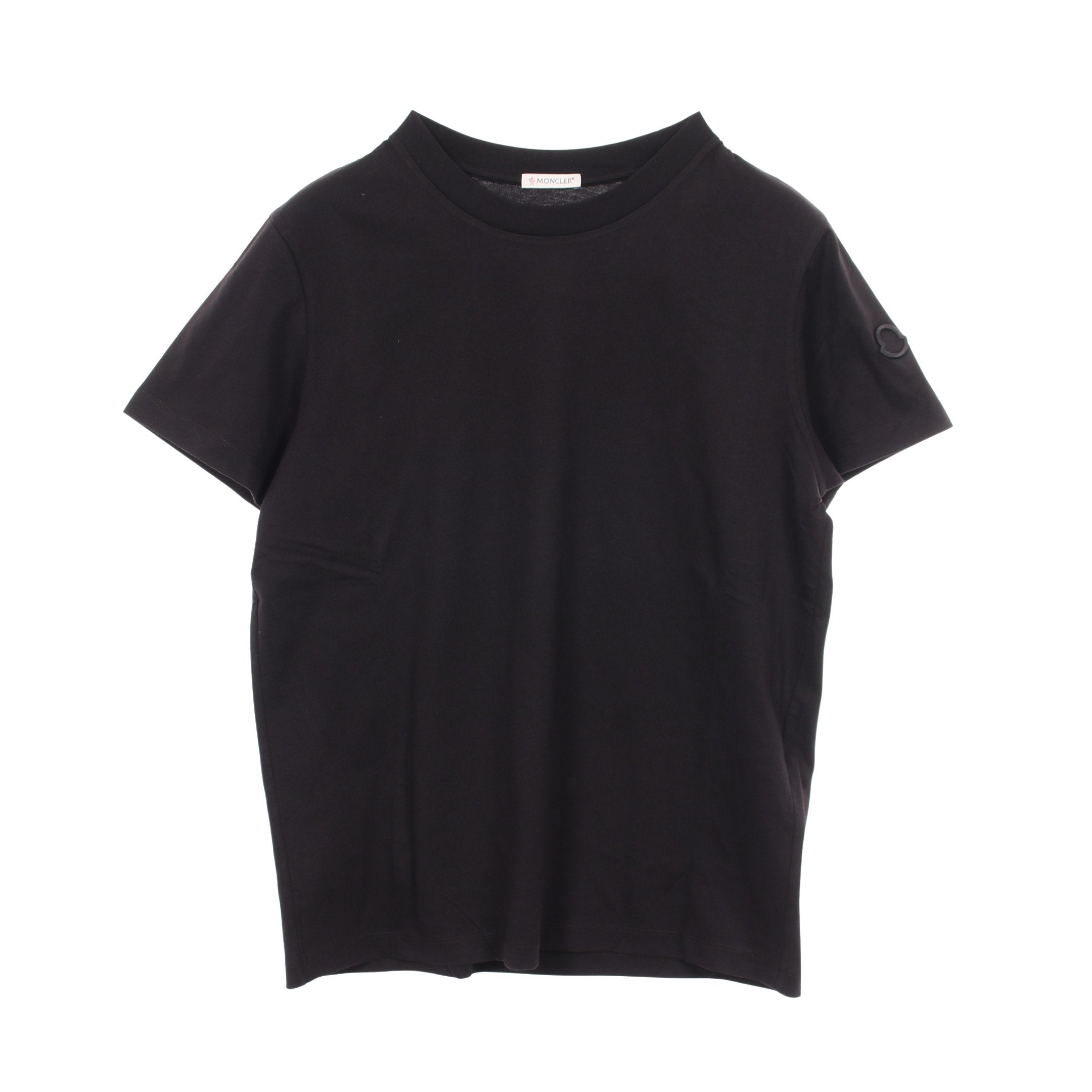 モンクレール　黒 半袖Tシャツ Tシャツ 半袖Tシャツ コットン ブラック モンクレール – RECLO