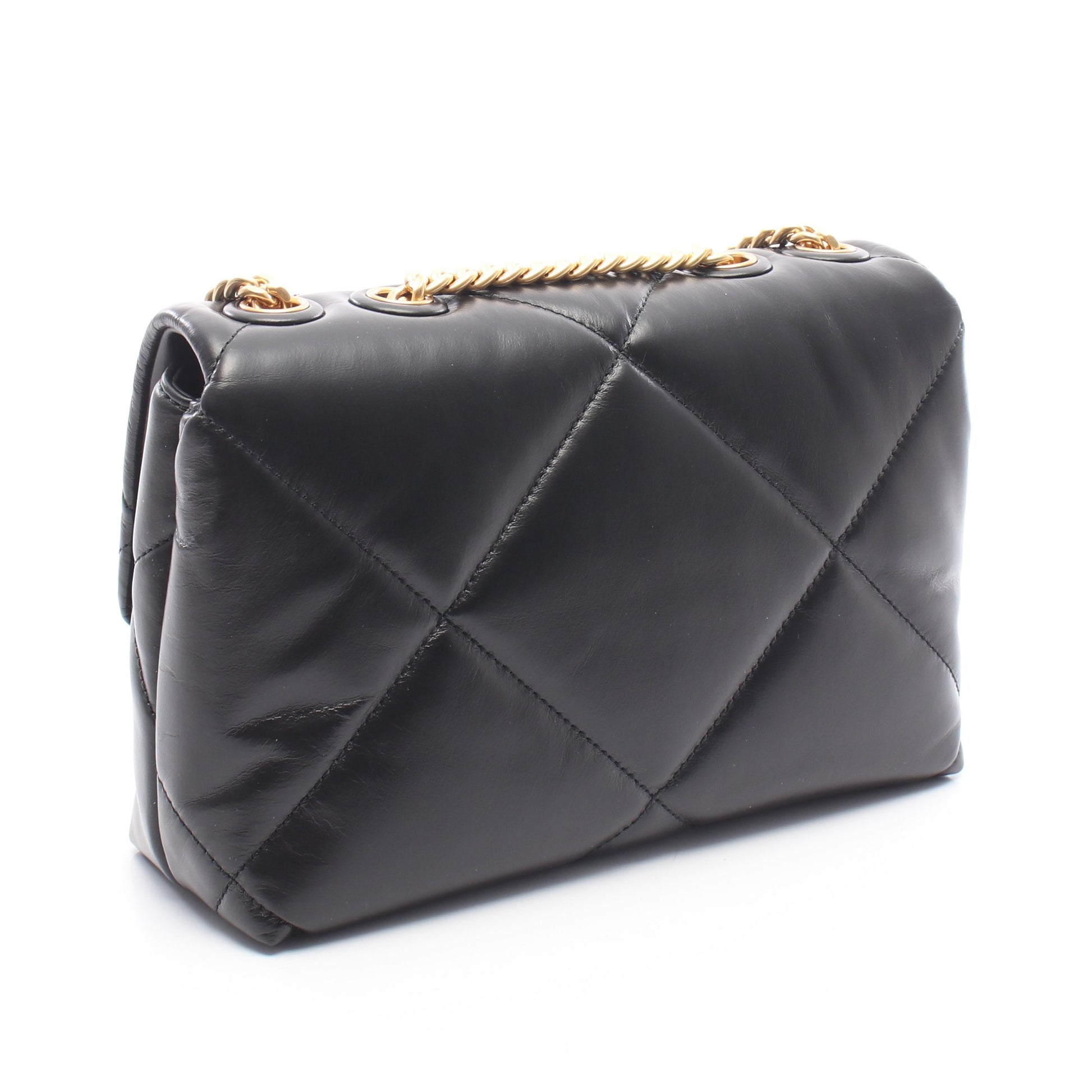 KIRA キラ ダイヤモンドキルト コンバーチブル スモール チェーンショルダーバッグ レザー ブラック トリーバーチ バッグ TORY BURCH