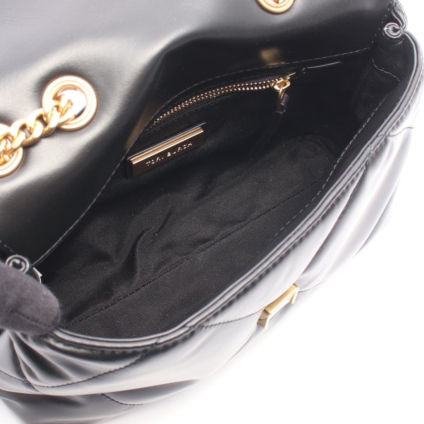 KIRA キラ ダイヤモンドキルト コンバーチブル スモール チェーンショルダーバッグ レザー ブラック トリーバーチ バッグ TORY BURCH