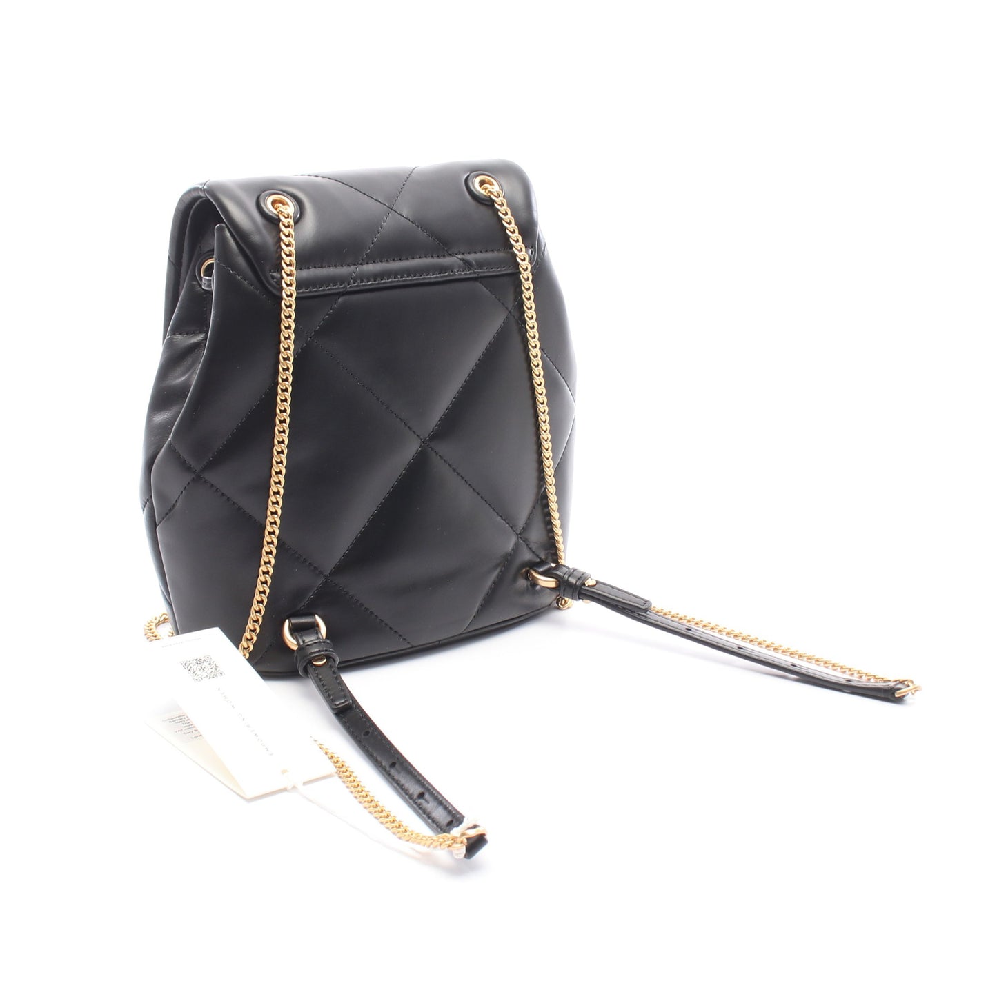 KIRA キラ ダイヤモンドキルト ミニバックパック リュックサック レザー ブラック トリーバーチ バッグ TORY BURCH