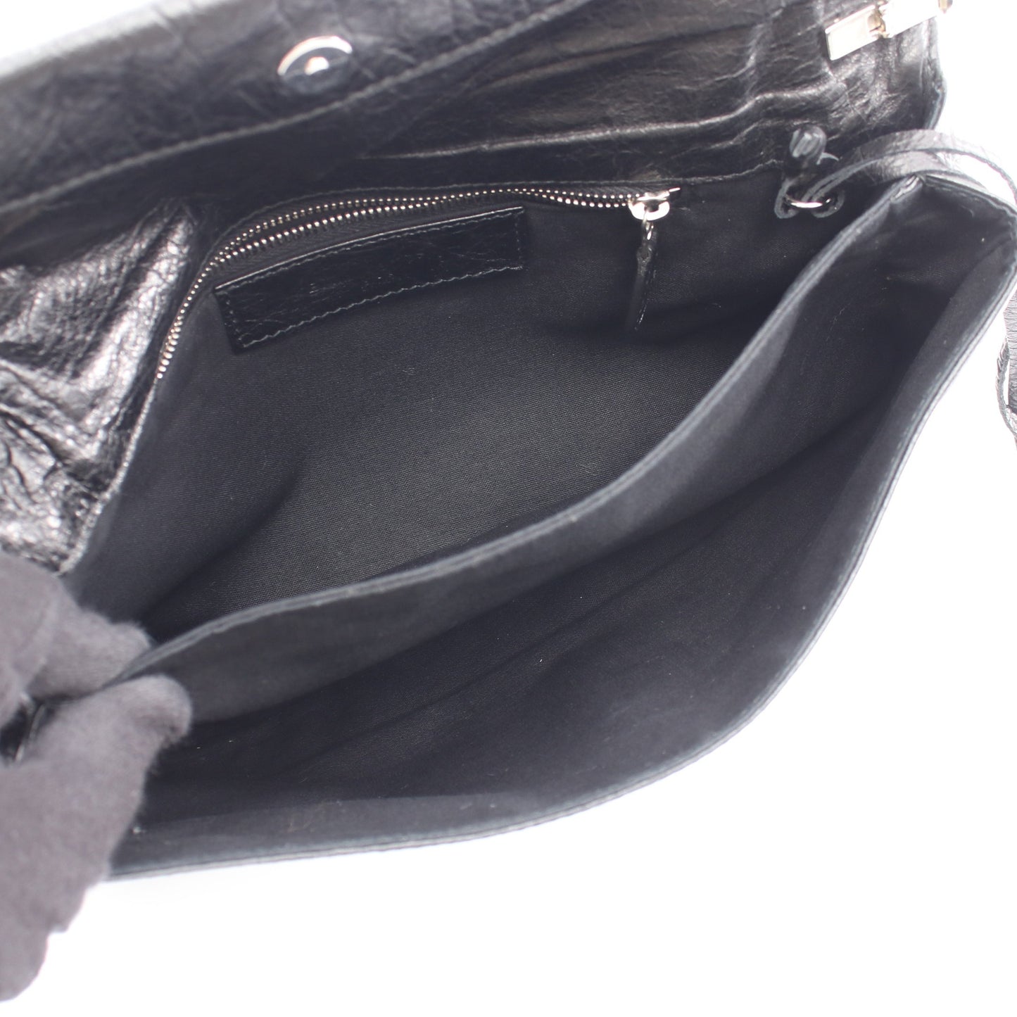 ジャイアントエンベロープ 2WAY クラッチバッグ レザー ブラック バレンシアガ バッグ BALENCIAGA