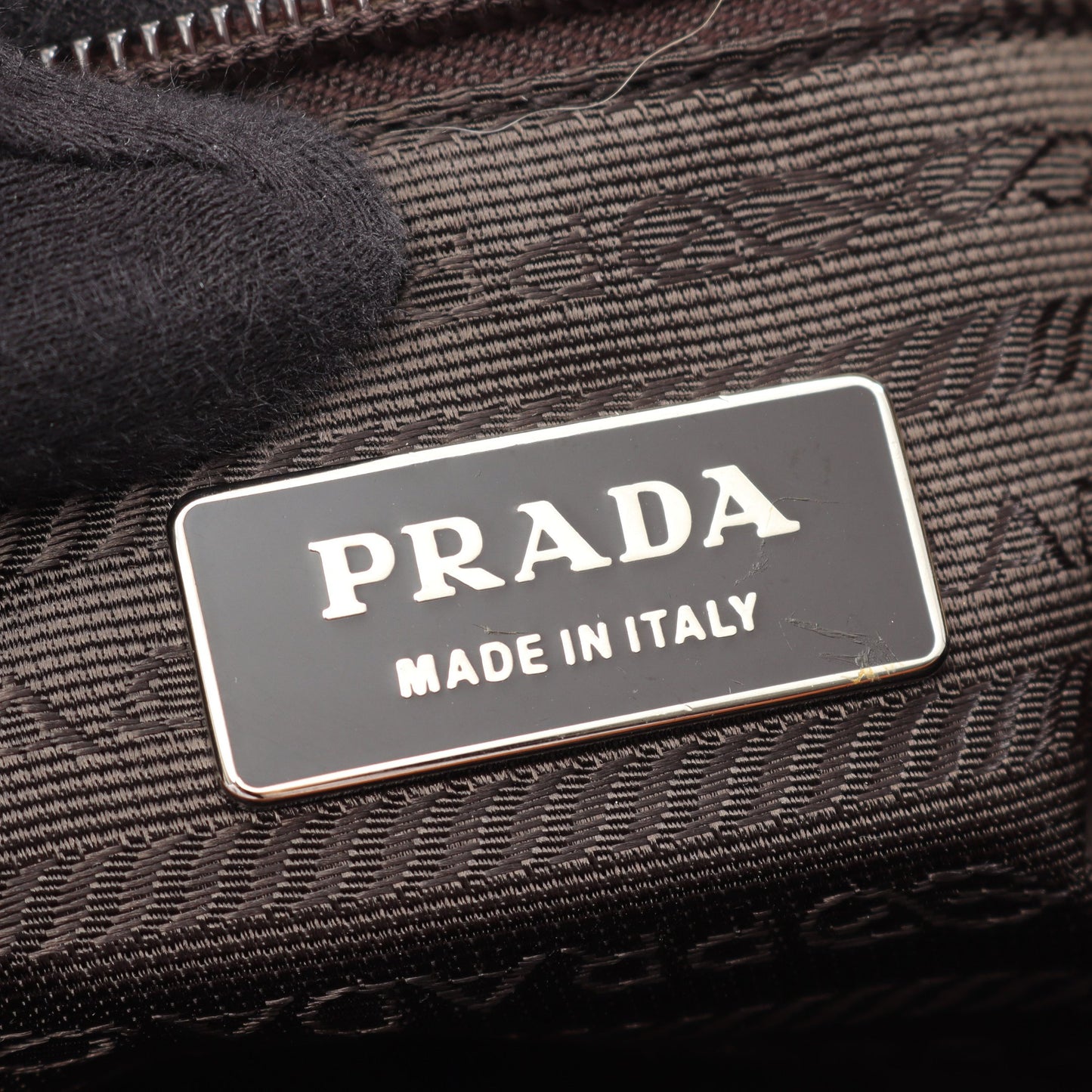 CANAPA SOFT ショルダーバッグ キャンバス レザー ベージュ ライトブラウン プラダ バッグ PRADA