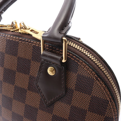 アルマBB ダミエエベヌ ハンドバッグ PVC レザー ブラウン ルイヴィトン バッグ LOUIS VUITTON