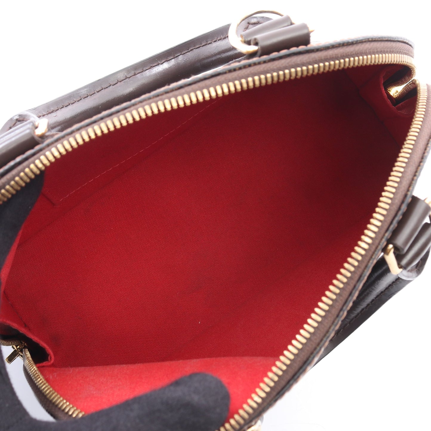 アルマBB ダミエエベヌ ハンドバッグ PVC レザー ブラウン ルイヴィトン バッグ LOUIS VUITTON