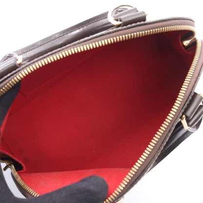 アルマBB ダミエエベヌ ハンドバッグ PVC レザー ブラウン ルイヴィトン バッグ LOUIS VUITTON