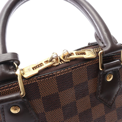 アルマBB ダミエエベヌ ハンドバッグ PVC レザー ブラウン ルイヴィトン バッグ LOUIS VUITTON