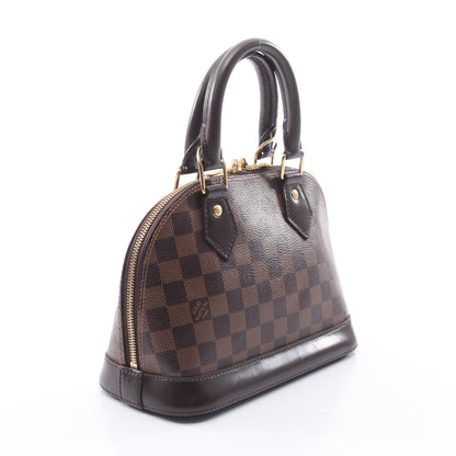 アルマBB ダミエエベヌ ハンドバッグ PVC レザー ブラウン ルイヴィトン バッグ LOUIS VUITTON