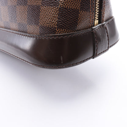 アルマBB ダミエエベヌ ハンドバッグ PVC レザー ブラウン ルイヴィトン バッグ LOUIS VUITTON