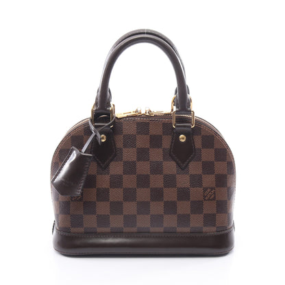 アルマBB ダミエエベヌ ハンドバッグ PVC レザー ブラウン ルイヴィトン バッグ LOUIS VUITTON