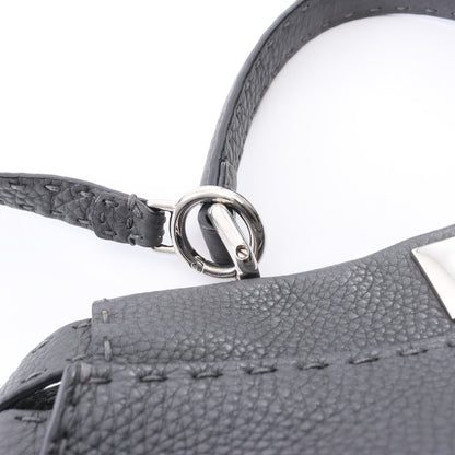 ピーカブー レギュラー セレリア 2WAY ハンドバッグ レザー ダークグレー フェンディ バッグ FENDI