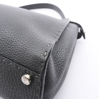 ピーカブー レギュラー セレリア 2WAY ハンドバッグ レザー ダークグレー フェンディ バッグ FENDI