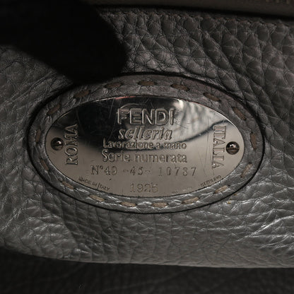 ピーカブー レギュラー セレリア 2WAY ハンドバッグ レザー シルバー フェンディ バッグ FENDI