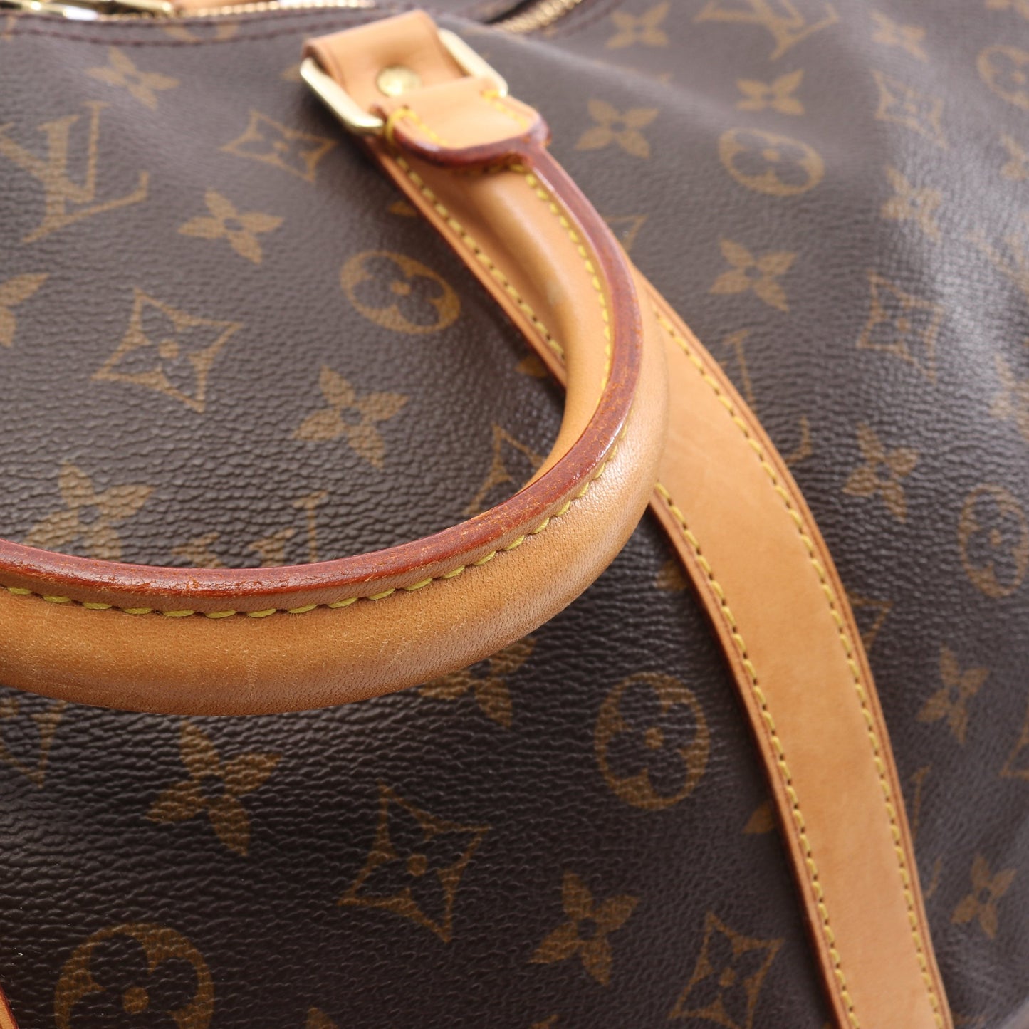 キーポル バンドリエール55 モノグラム 2WAY ボストンバッグ PVC レザー ブラウン ルイヴィトン バッグ LOUIS VUITTON